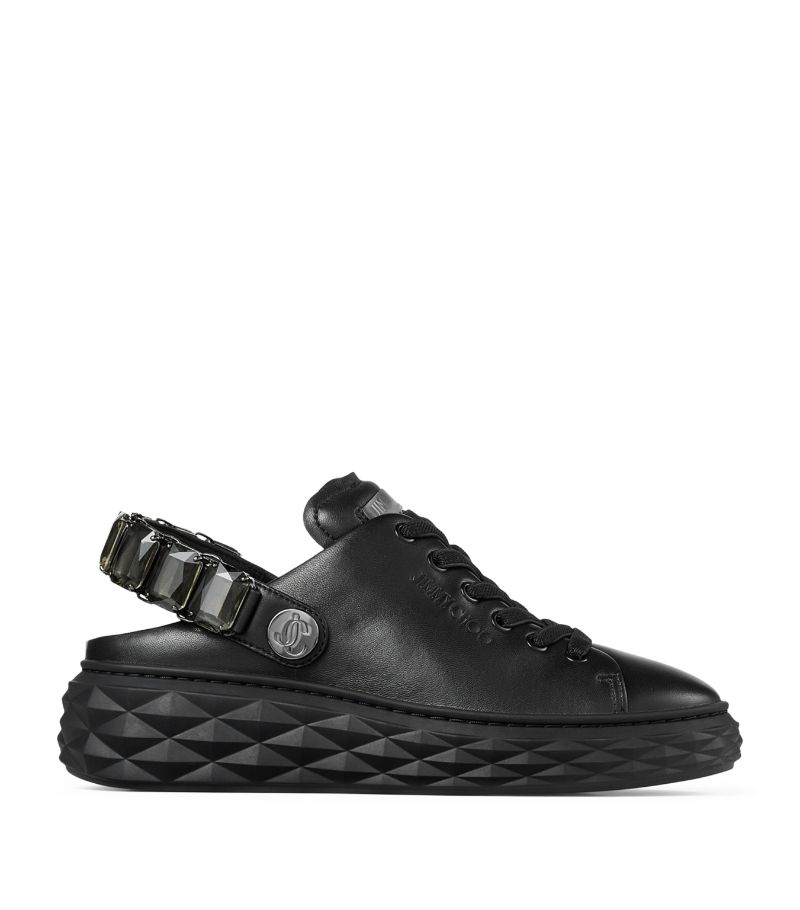 Jimmy Choo Jimmy Choo Leather Diamond Sling Sneakers