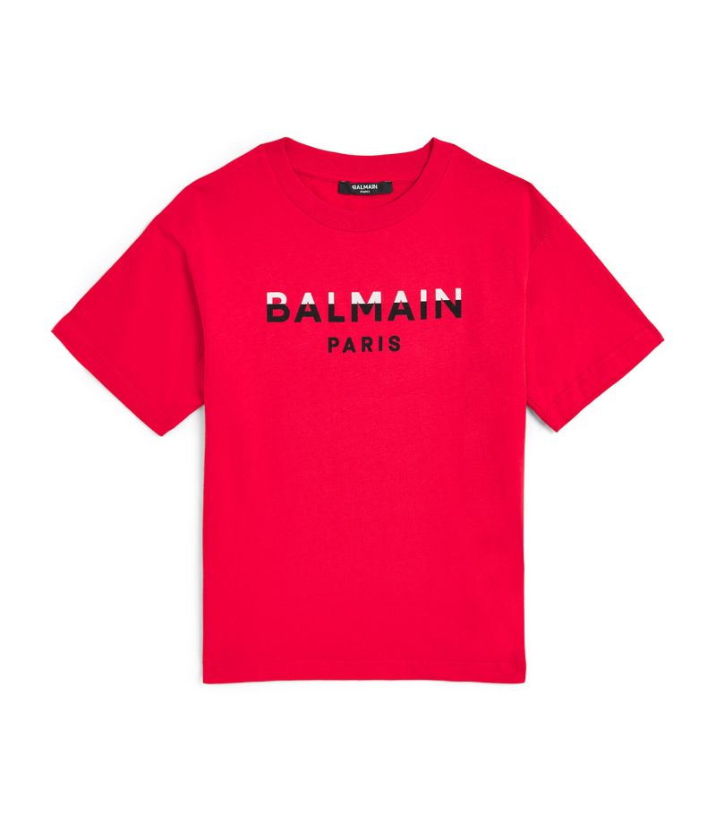 Balmain Balmain Kids Cotton Logo T-Shirt (4-14 Years)