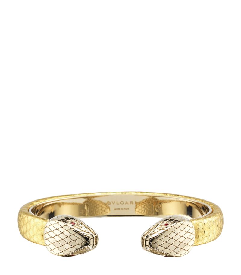 Bvlgari Bvlgari Leather Serpenti Forever Bangle