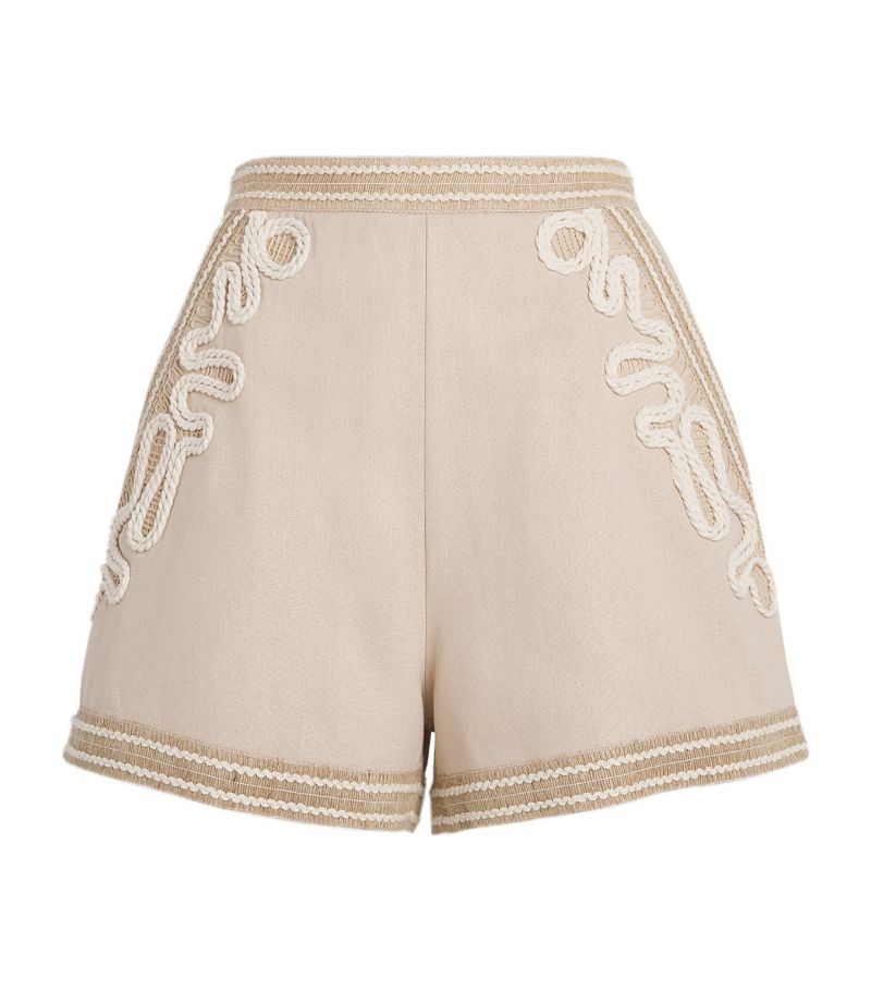 Patbo Patbo Embroidered High-Rise Shorts