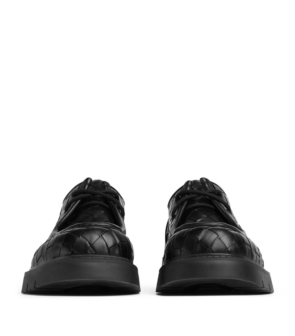 Bottega Veneta Bottega Veneta Leather Haddock Lace-Up Shoes