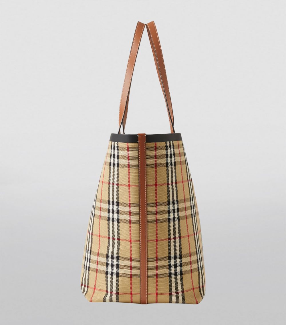 Burberry Burberry Large Canvas And Leather London Tote Bag