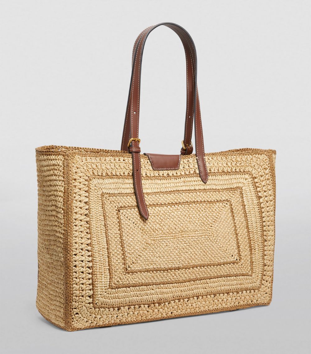 Anya Hindmarch Anya Hindmarch Raffia Bow Tote Bag