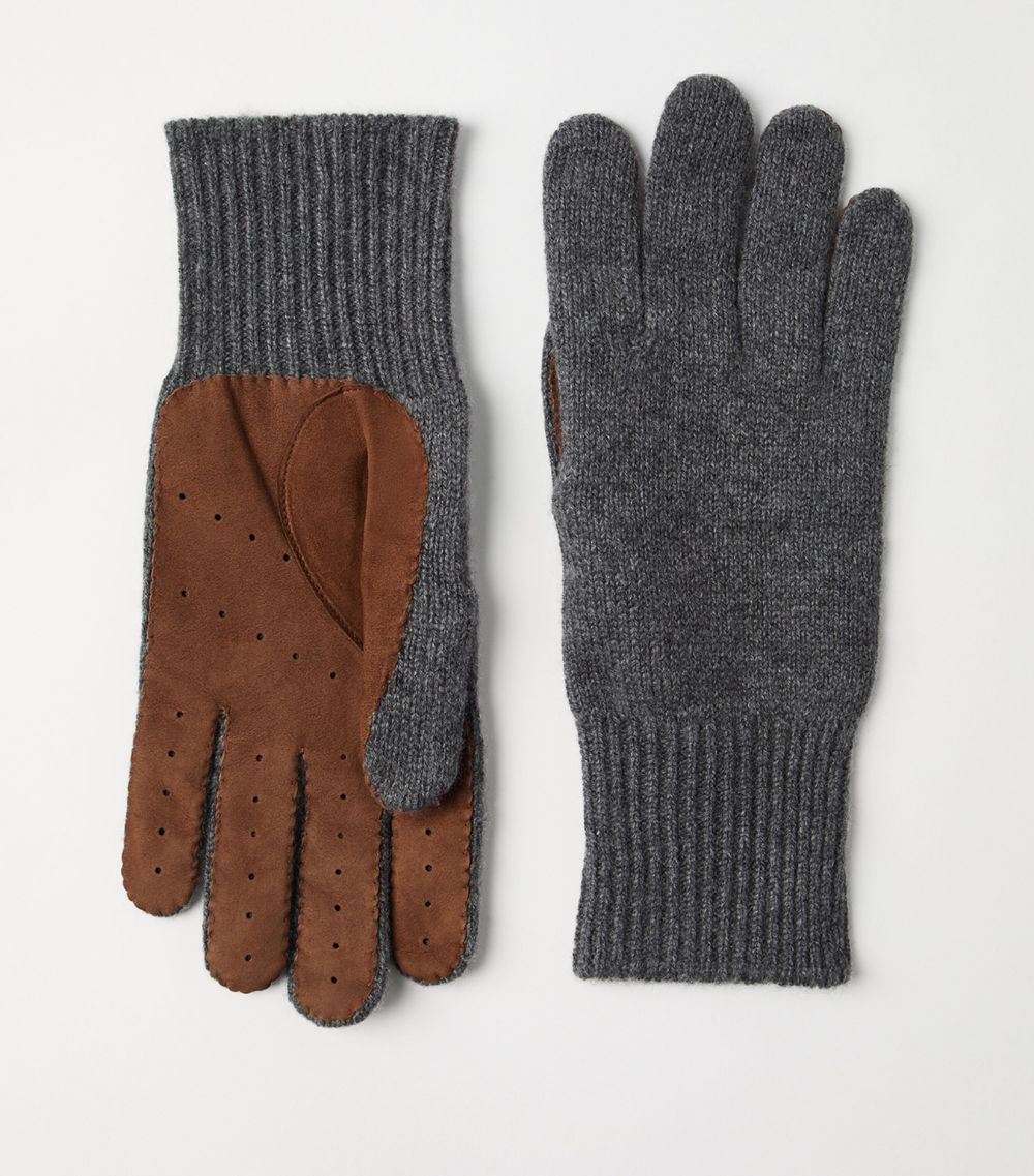 Brunello Cucinelli Brunello Cucinelli Cashmere-Suede Gloves