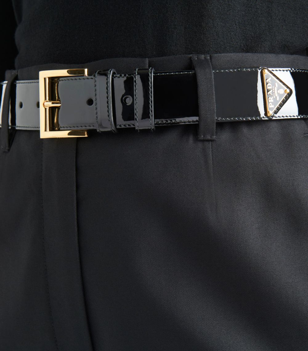 Prada Prada Patent Leather Belt
