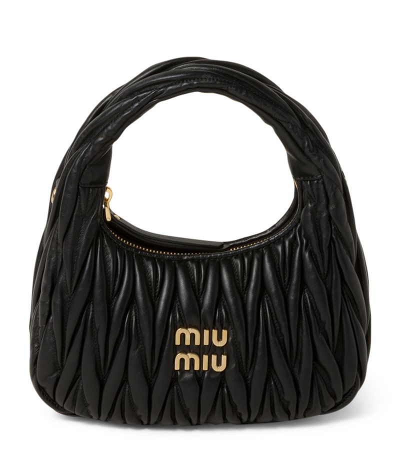 Miu Miu Miu Miu Small Matelassé Leather Wander Top-Handle Bag