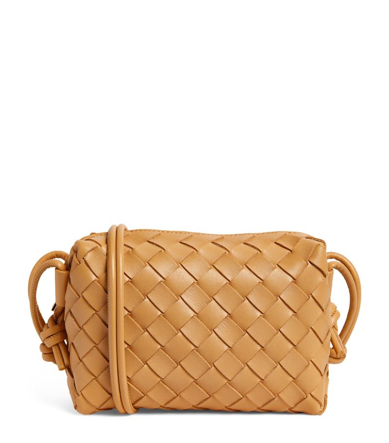 Bottega Veneta Bottega Veneta Mini Leather Intrecciato Loop Cross-Body Bag