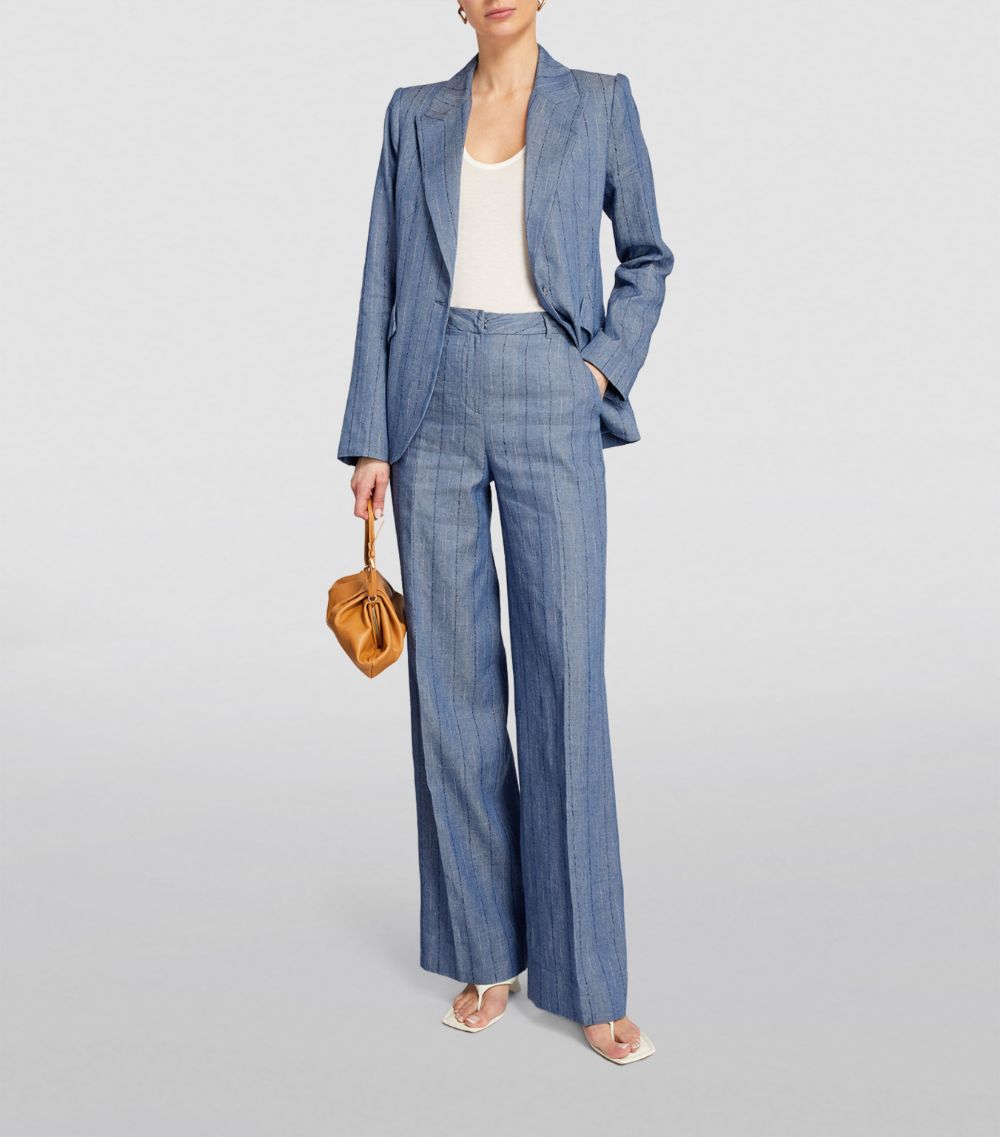 L'Agence L'Agence Linen-Cotton Livvy Straight Trousers