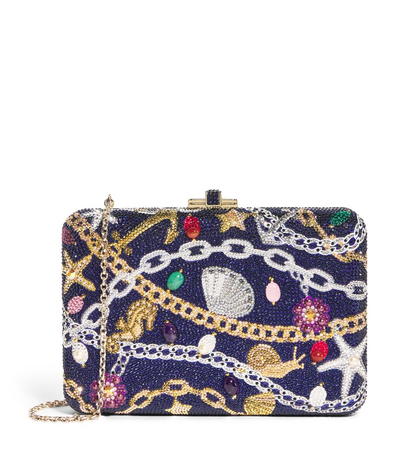 Judith Leiber Judith Leiber Slim Slide Nautical Chain Clutch Bag