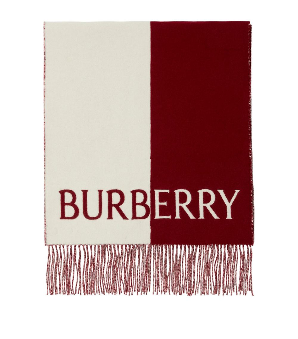 Burberry Burberry Wool-Cashmere Ekd Print Scarf