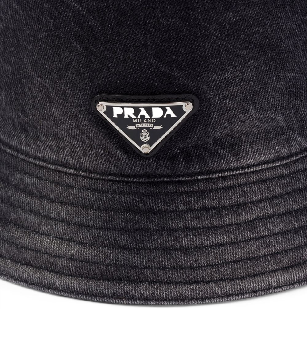 Prada Prada Denim Bucket Hat