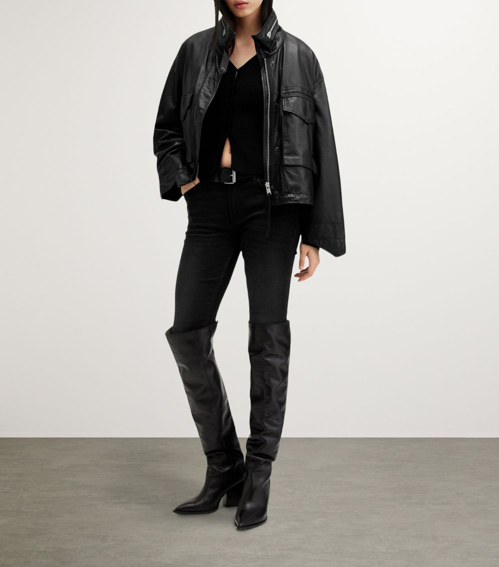 Allsaints Allsaints Clay Leather Jacket