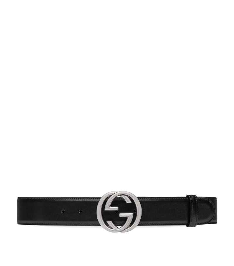 Gucci Gucci Leather Interlocking G Belt