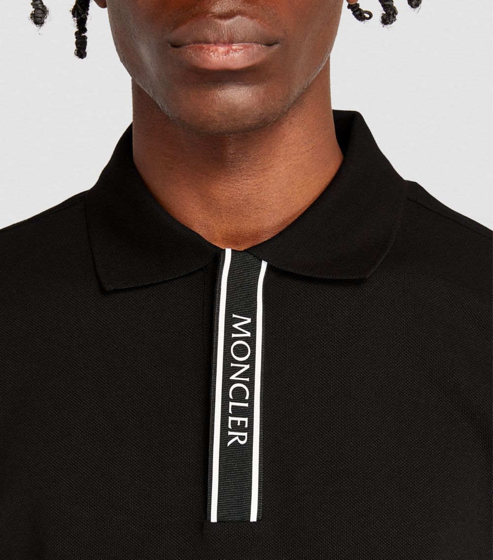 Moncler Moncler Cotton Logo-Tape Polo Shirt