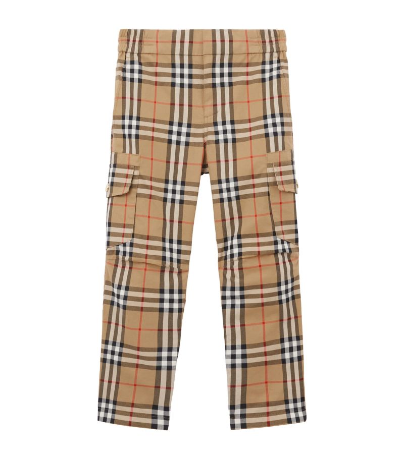 Burberry Burberry Kids Vintage Check Cargo Trousers (3-14 Years)