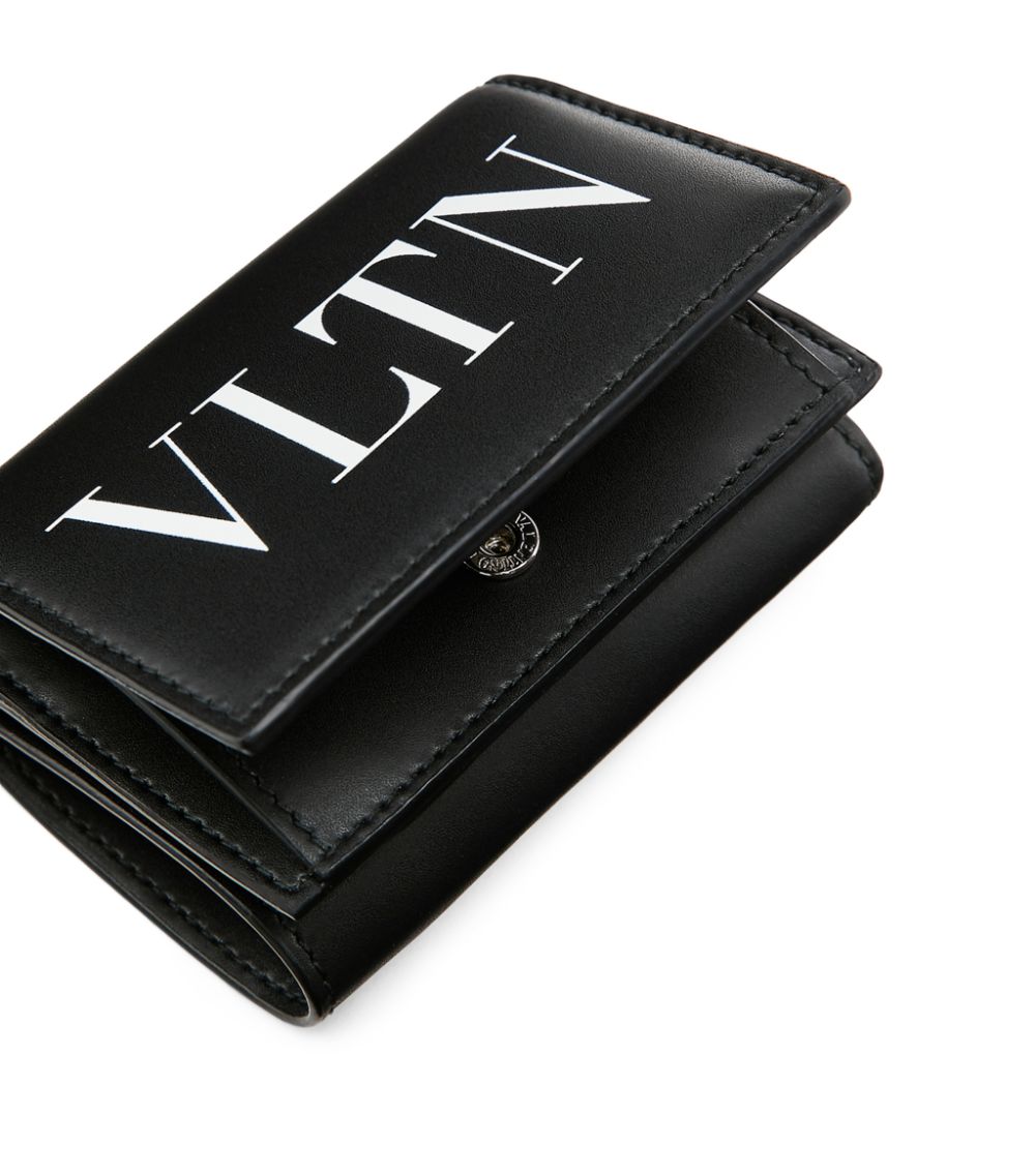 VALENTINO GARAVANI Valentino Garavani Leather Vltn Trifold Wallet