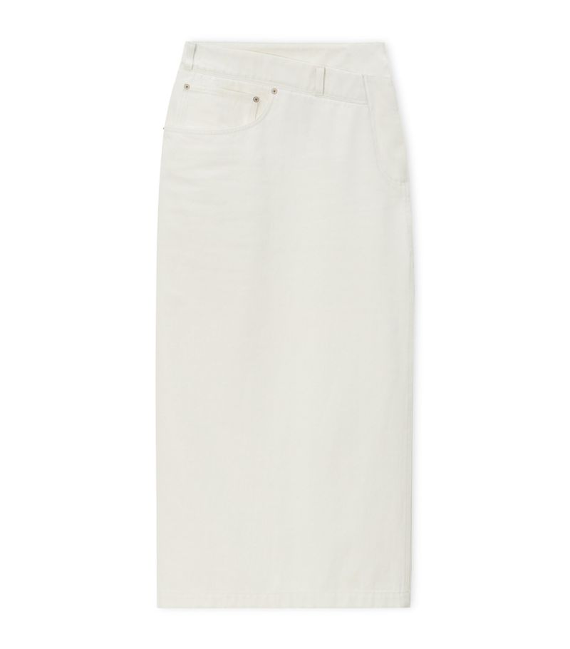 Loewe Loewe Cotton Deconstructed Midi Skirt