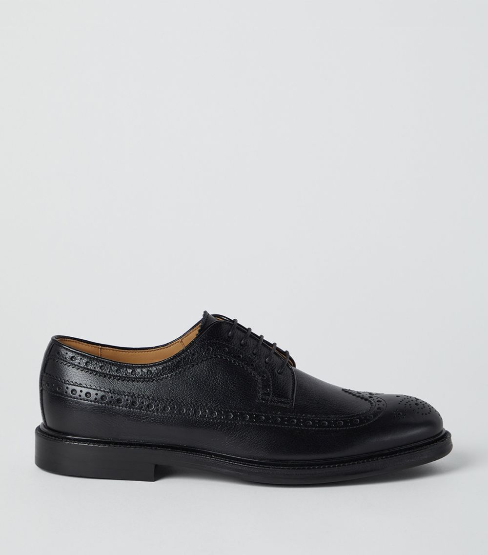 Brunello Cucinelli Brunello Cucinelli Leather Longwing Loafers