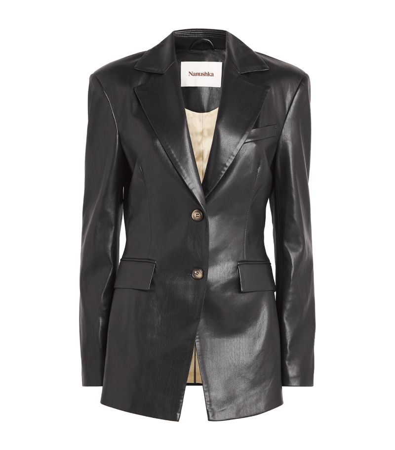 Nanushka Nanushka Vegan Leather Hathi Blazer