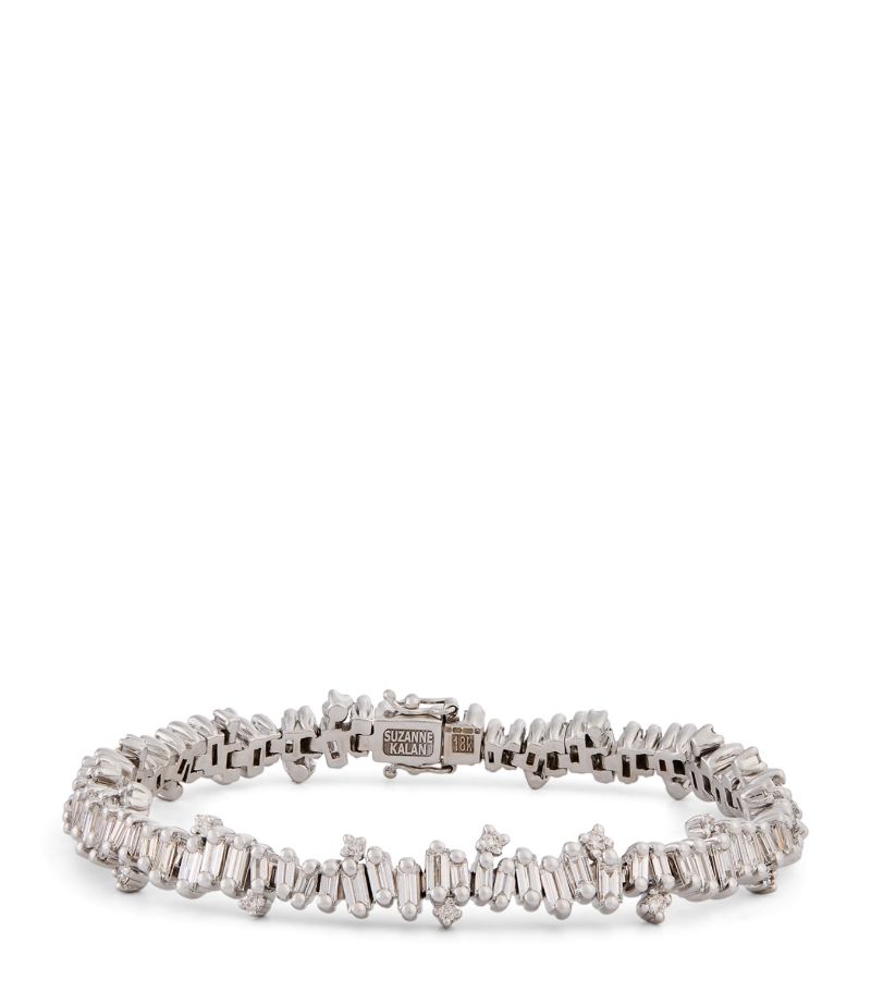 Suzanne Kalan Suzanne Kalan White Gold And Diamond Bold Tennis Bracelet