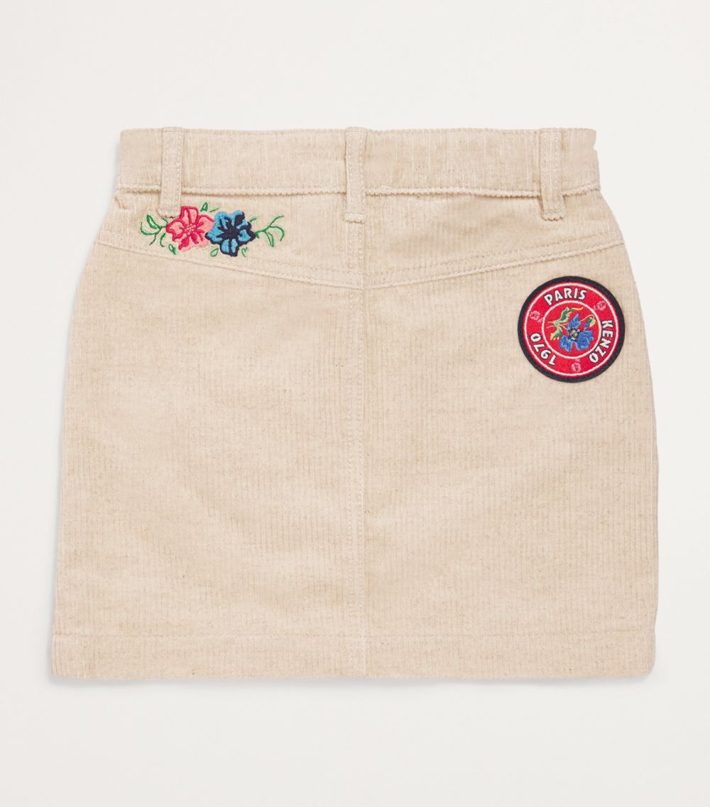 Kenzo Kids Kenzo Kids Logo-Appliqué Corduroy Skirt (2-14 Years)