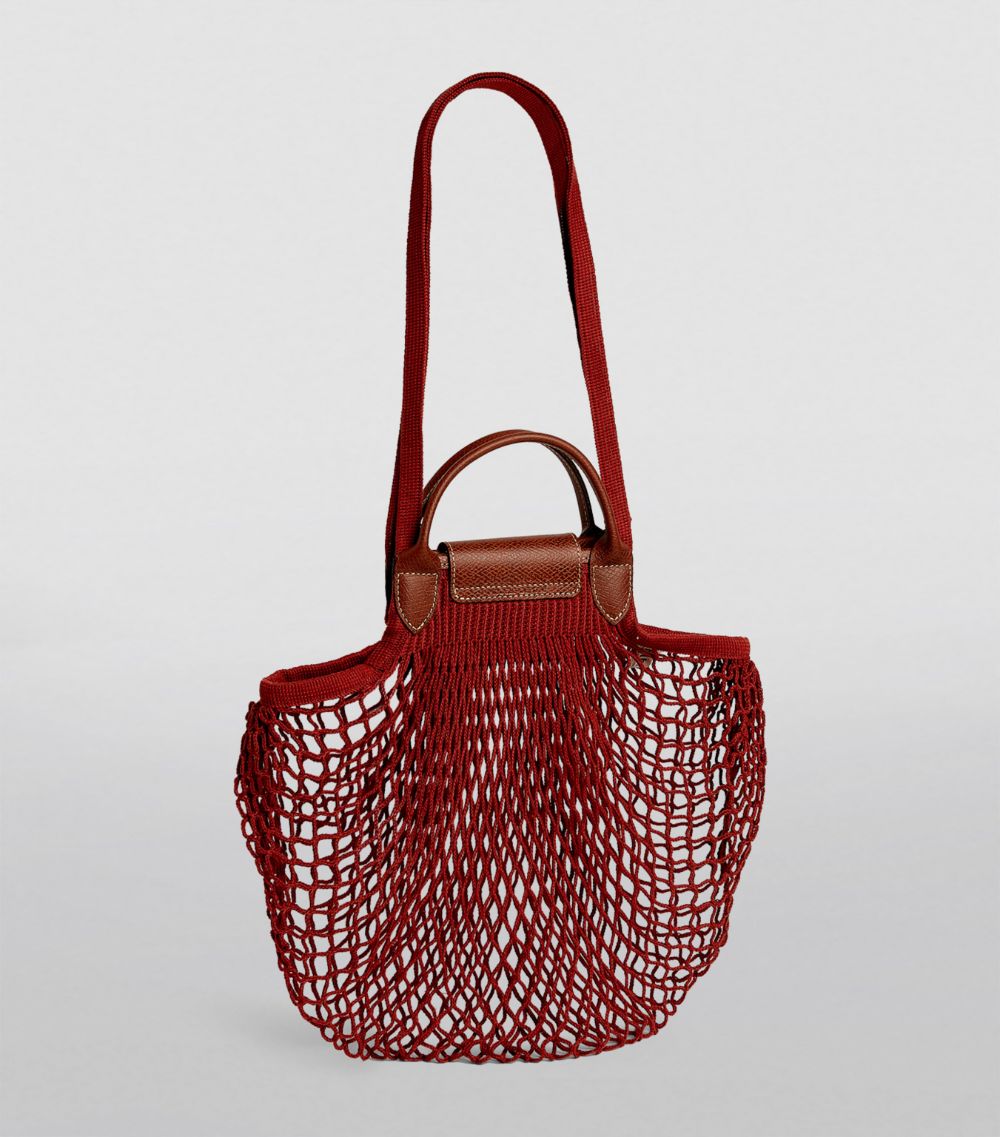  Longchamp Large Le Pliage Filet Mesh Bag