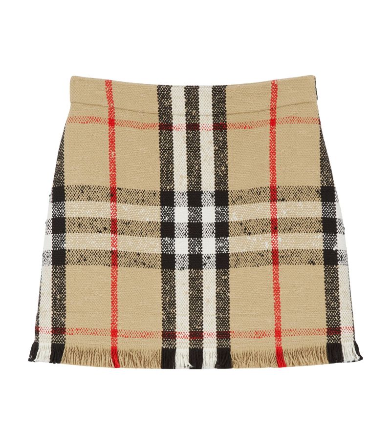 Burberry Burberry Bouclé Check Mini Skirt