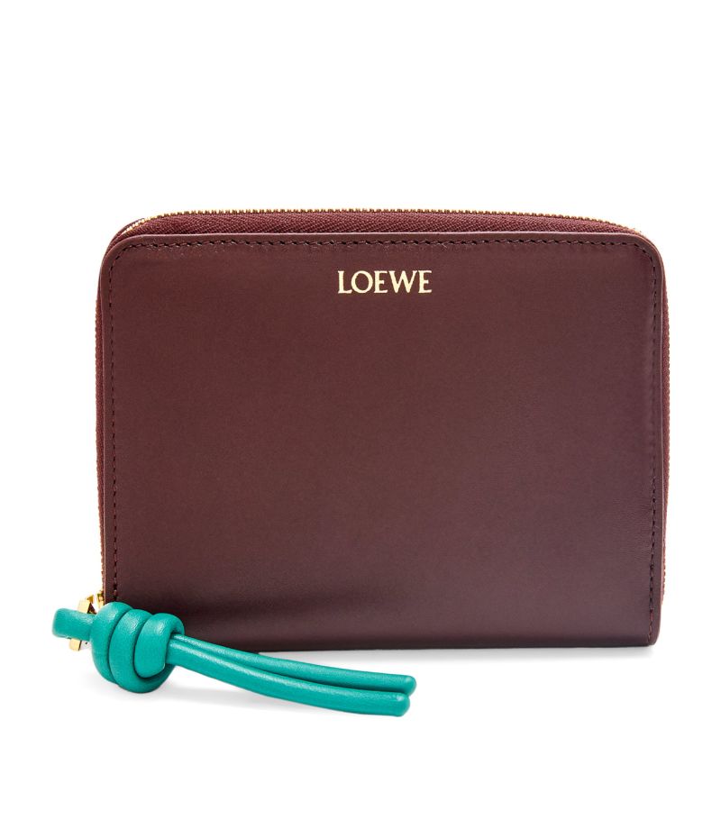 Loewe Loewe Leather Knot Zip-Around Wallet