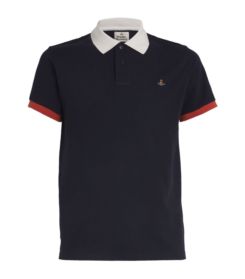 Vivienne Westwood Vivienne Westwood Orb-Embroidered Polo Shirt