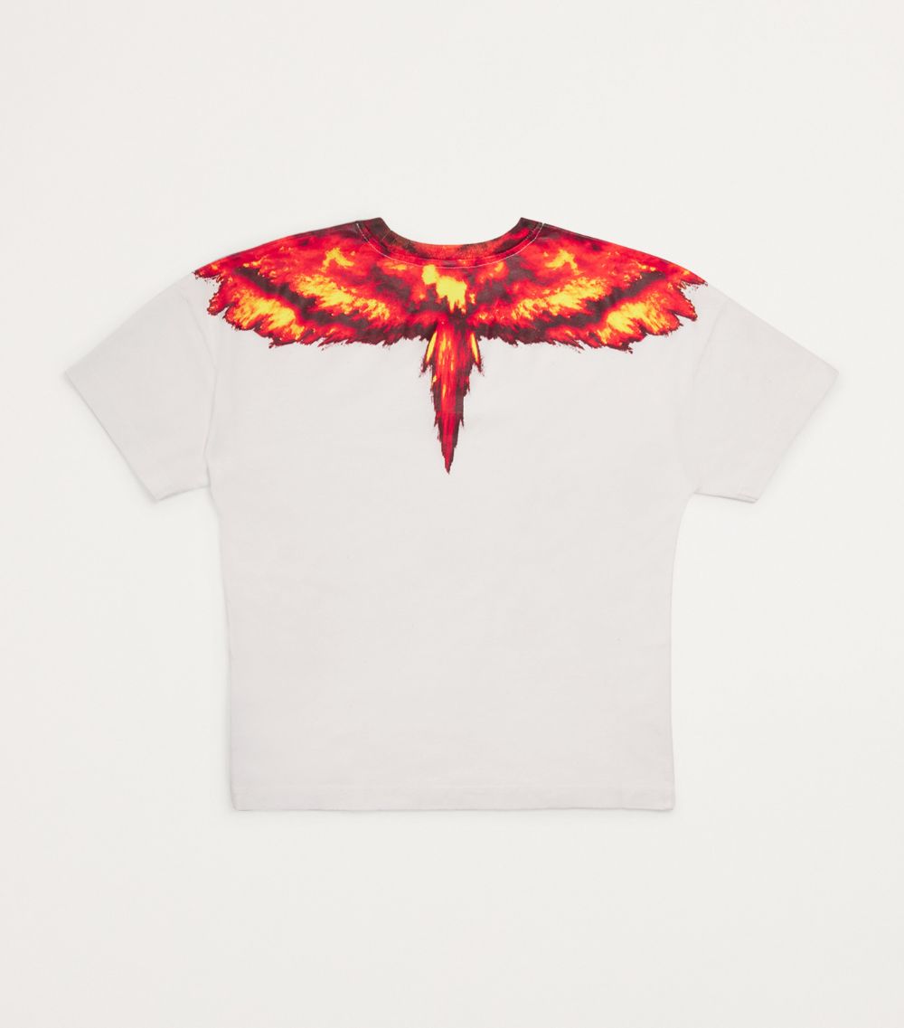  Marcelo Burlon County Of Milan Kids Cotton Colordust Wings T-Shirt (4-12 Years)