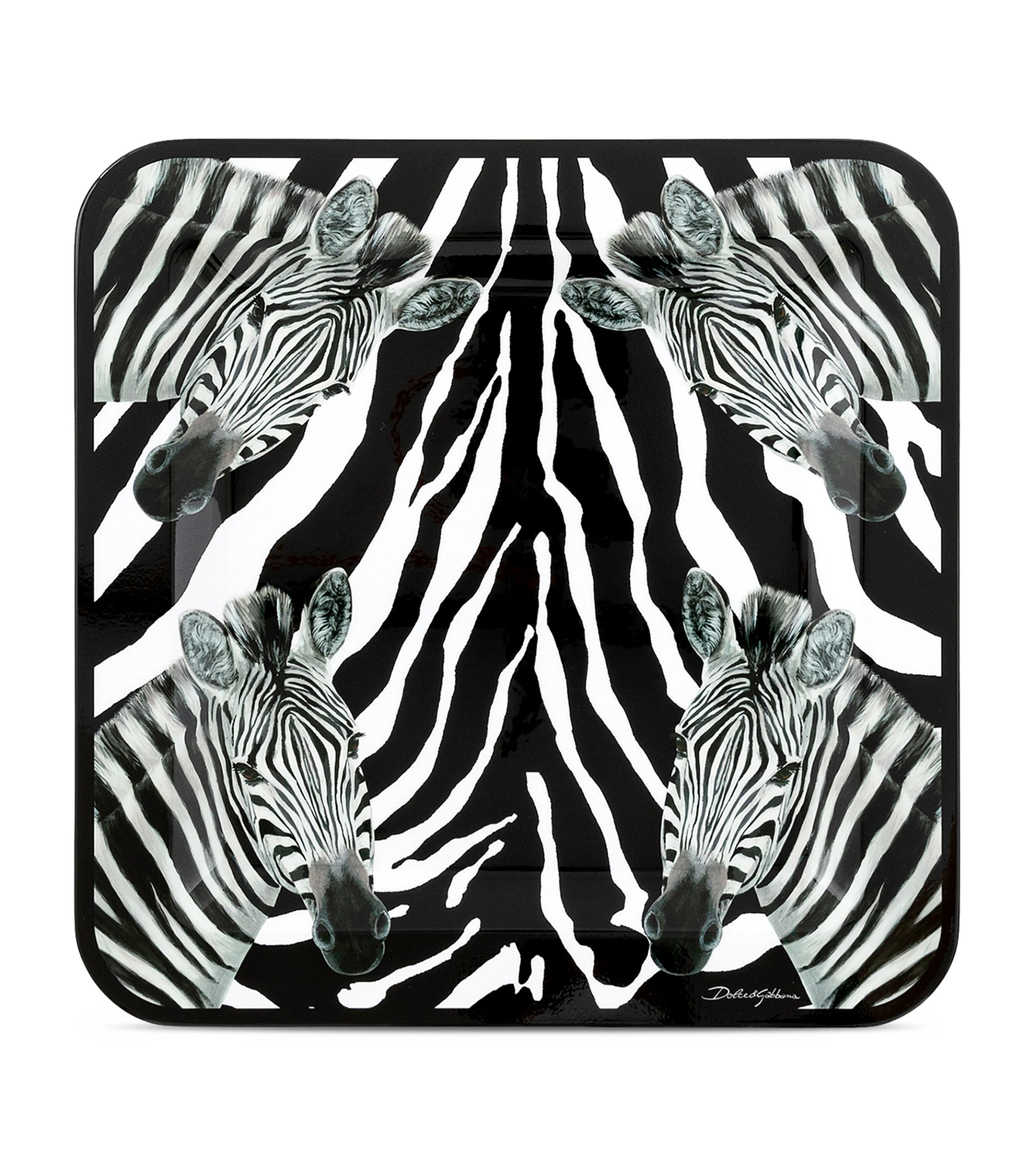 Dolce & Gabbana Dolce & Gabbana Wooden Zebra Tray