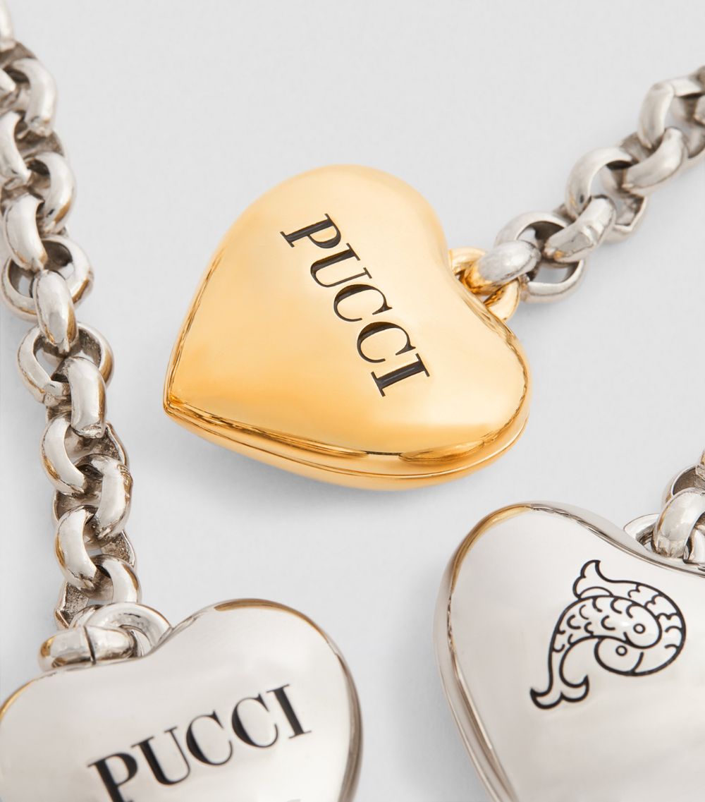 Emilio Pucci Pucci Dropped Hearts Earrings
