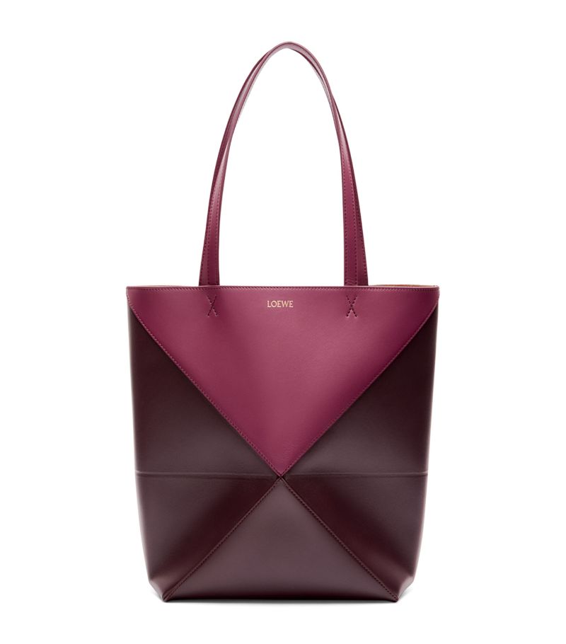 Loewe Loewe Medium Leather Puzzle Fold Tote Bag