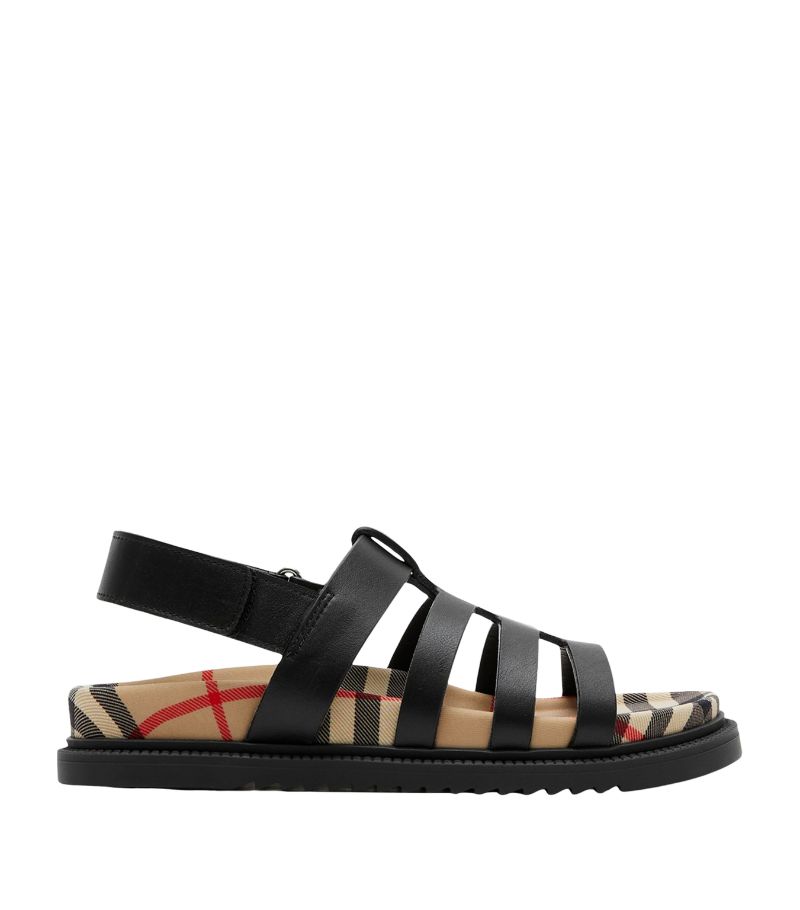 Burberry Burberry Kids Check Print Sandals (3-14 Years)