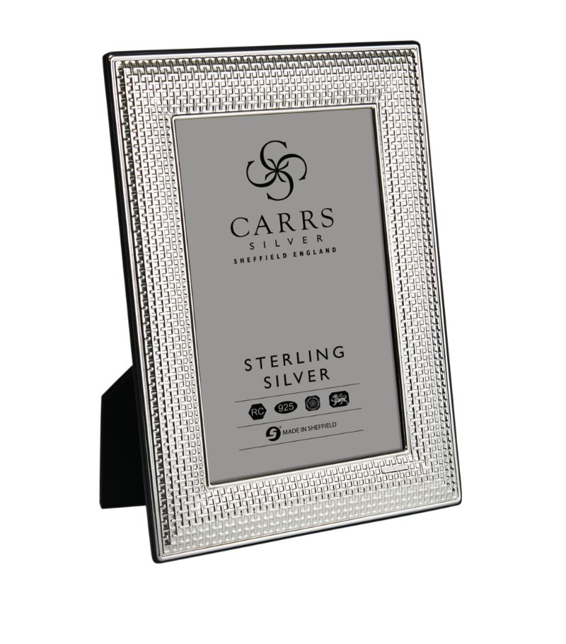 Carrs Silver Carrs Silver Sterling Silver Cross Stitch Photo Frame (8"X6")