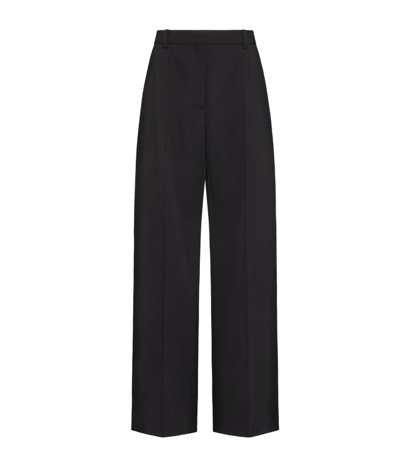 VALENTINO GARAVANI Valentino Garavani Virgin Wool Wide-Leg Tailored Trousers