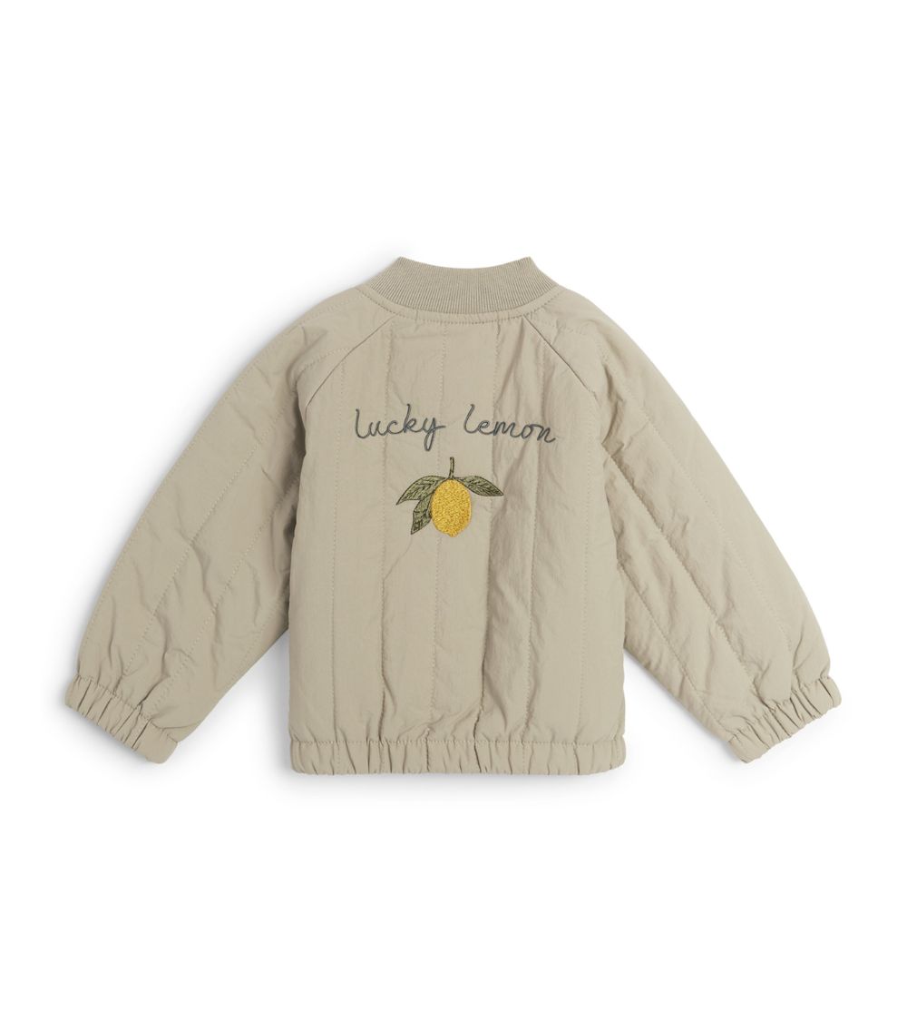 Konges Sløjd Konges Sløjd Juno Lemon-Embroidered Bomber Jacket (9 Months-4 Years)