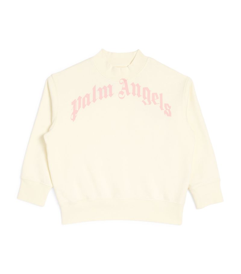 Palm Angels Kids Palm Angels Kids Cotton Logo Sweatshirt (4-12+ Years)