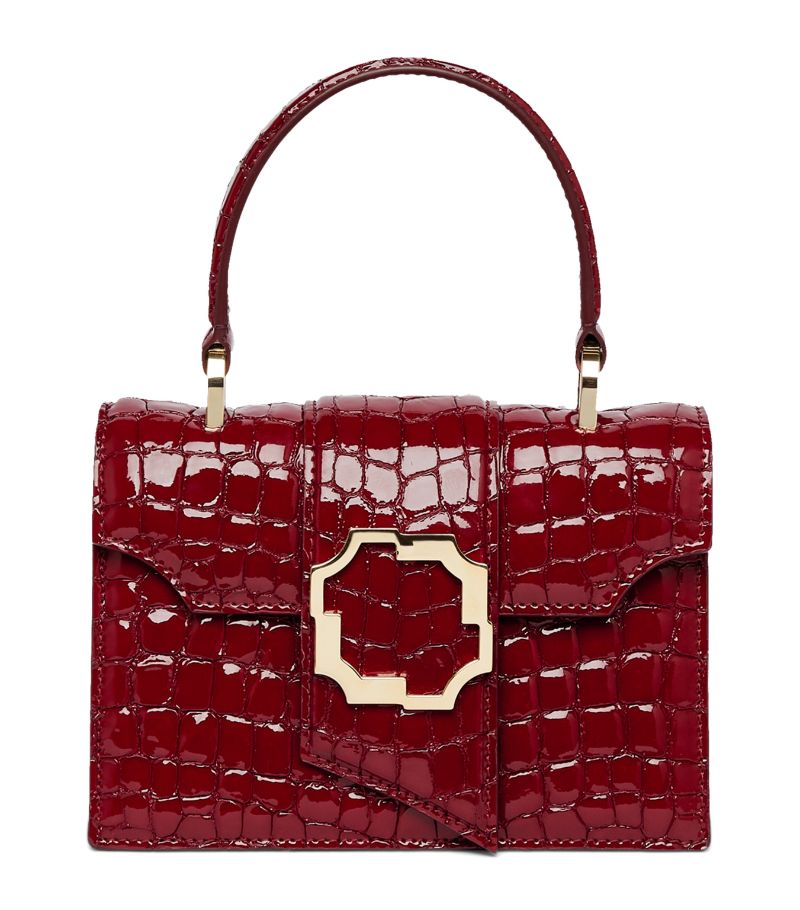 Malone Souliers by Roy Luwalt Malone Souliers Mini Croc-Embossed Audrey Top-Handle Bag