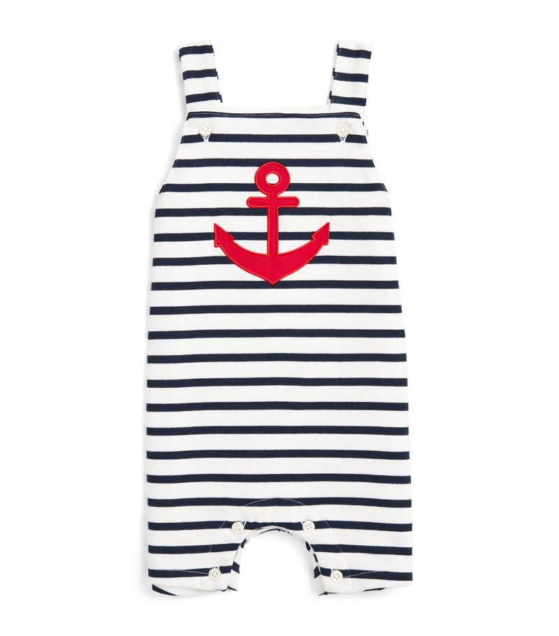 Rachel Riley Rachel Riley Stretch-Cotton Striped Dungarees (6-24 Months)