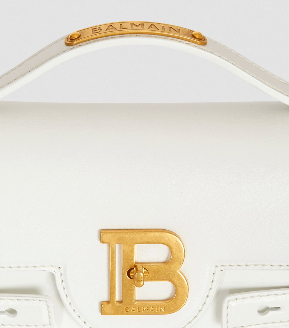 Balmain Balmain Leather B-Buzz 24 Top-Handle Bag