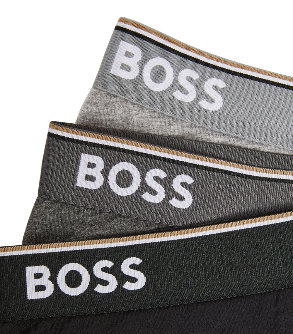 BOSS Boss Stretch-Cotton Logo Trunks (Pack Of 3)