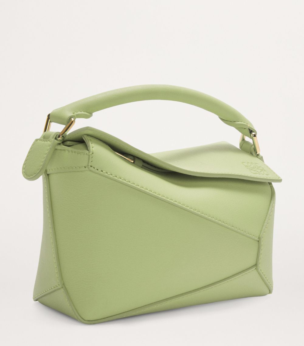 Loewe Loewe Mini Leather Puzzle Edge Top-Handle Bag