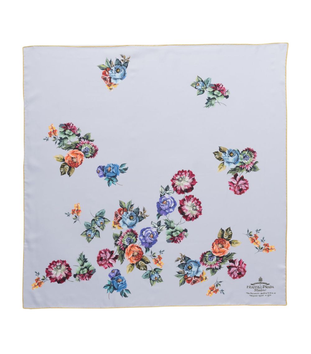 Prada Prada Silk Gardenia Square Scarf