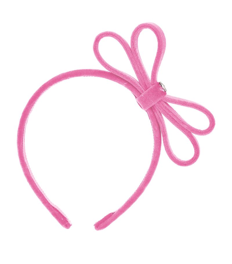 Monnalisa Monnalisa Velvet Double-Bow Headband