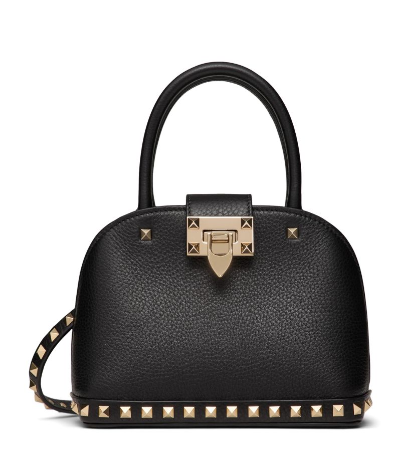 VALENTINO GARAVANI Valentino Garavani Leather Rockstud Top-Handle Bag