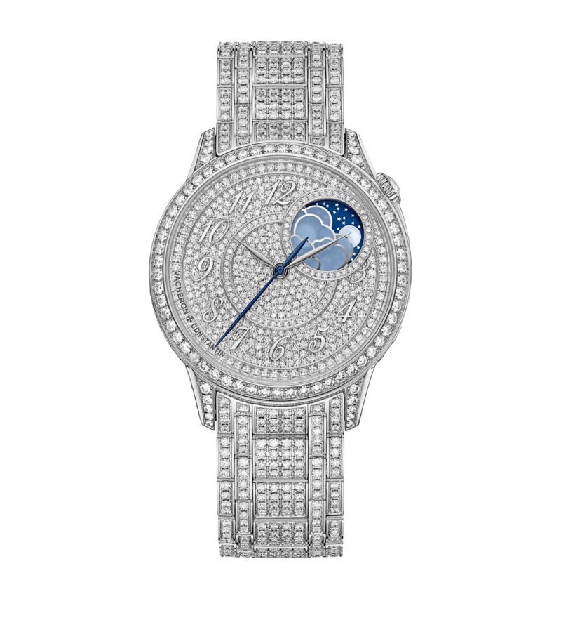 Vacheron Constantin Vacheron Constantin White Gold And Diamond Égérie Moon-Phase Watch 37Mm