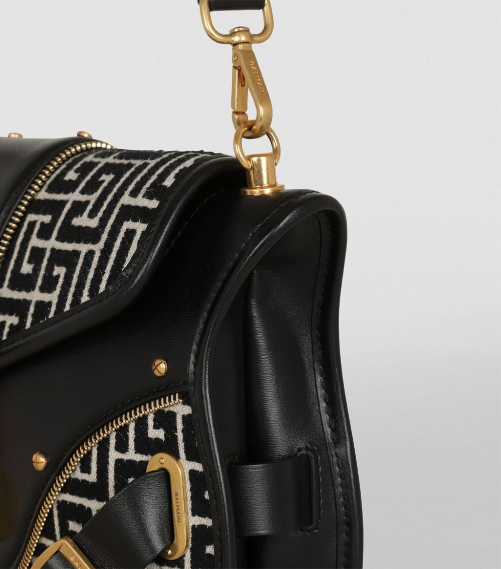 Balmain Balmain Monogram Blaze Shoulder Bag