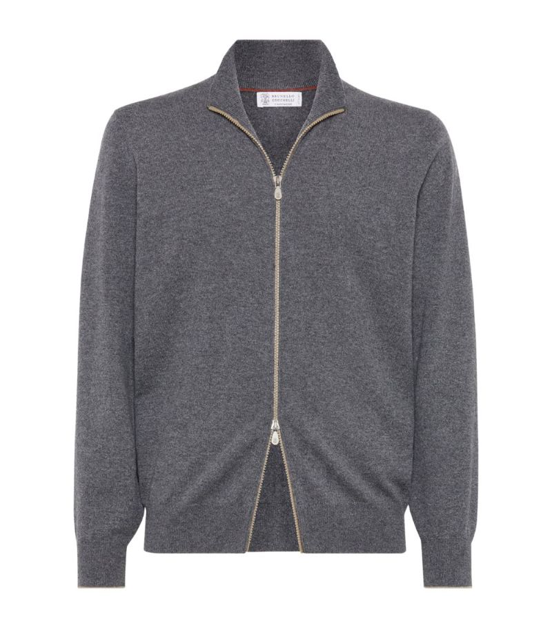 Brunello Cucinelli Brunello Cucinelli Cashmere Zip-Up Cardigan