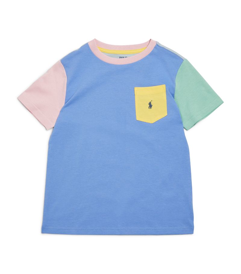 Ralph Lauren Kids Ralph Lauren Kids Cotton Colour-Block T-Shirt (S-Xl)